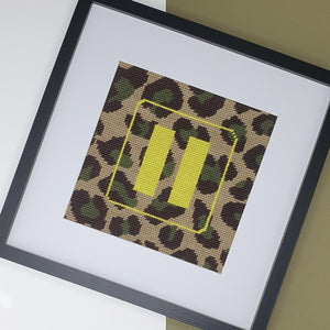 canevas moderne Pause léopard fukuri - modern needlepoint pause leopard