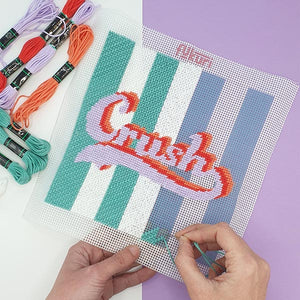 Canevas moderne Fukuri crush - modern needlepoint Crush
