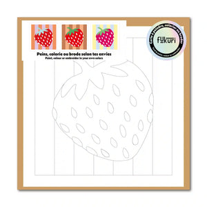 30006-01_Fukuri-Carte_a_peindre_Fraise_carte_créative