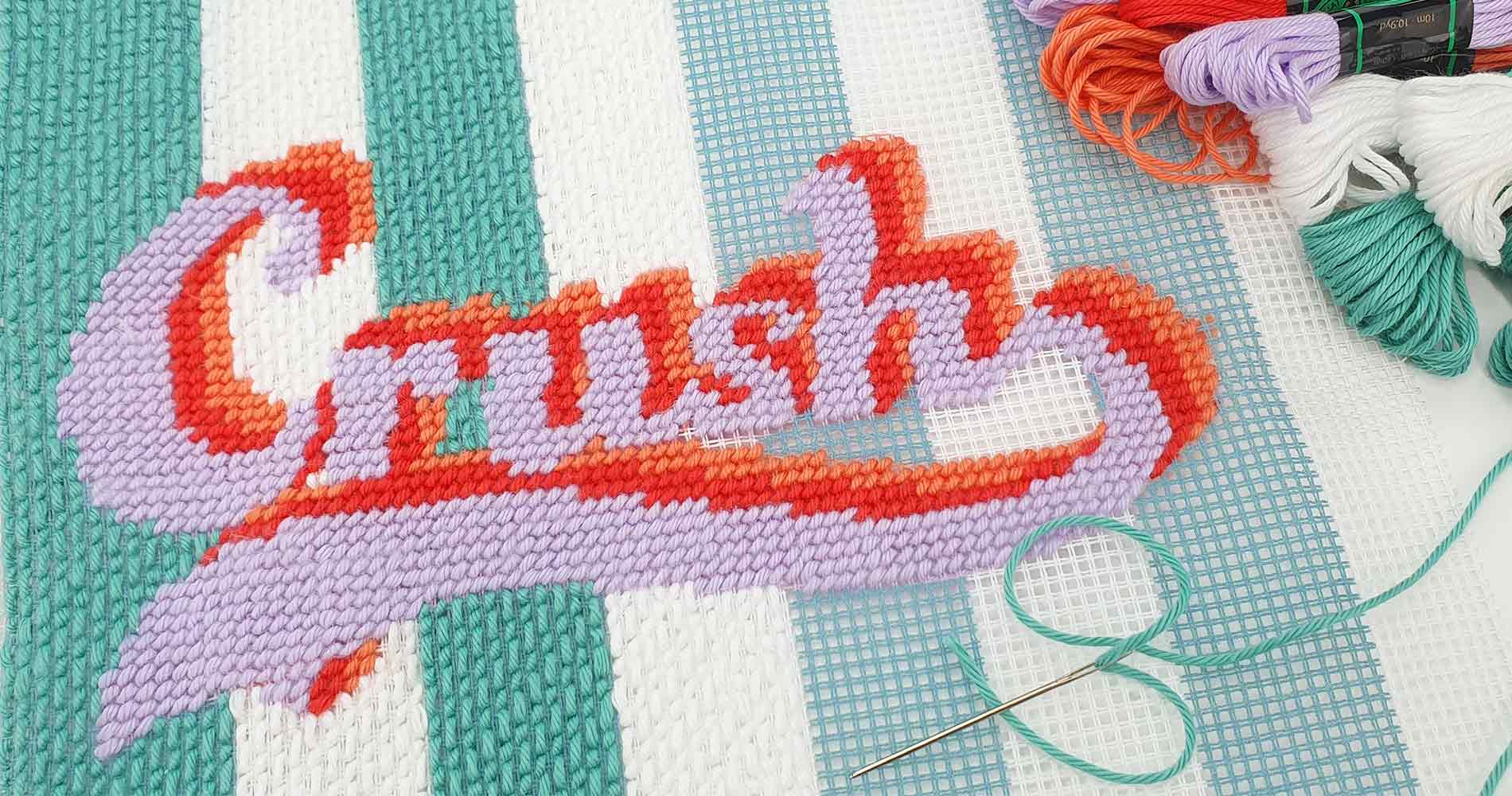 Fukuri canevas moderne crush needlepoint tapestry