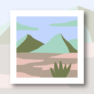 Fukuri-canevas moderne désert-Needlepoint-modern tapestry desert