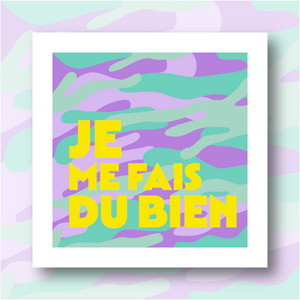 Kit Canevas - JE ME FAIS DU BIEN (carré)