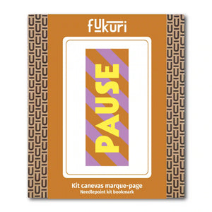 Kit débutant canevas moderne PAUSE rayures