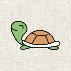 Illustration kit broderie fukuri tortue mignonne