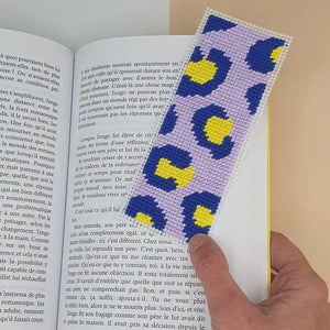 Canevas terminé motif Léopard aux couleurs vives, style moderne et minimaliste, idée cadeau créative et DIY facile