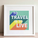 “To travel is to live” Needlepoint Kit