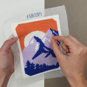FUKURI-kit canevas Montagne-needlepoint kit mountains-pictures