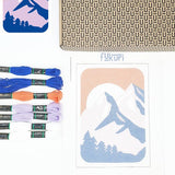 FUKURI-kit canevas Montagne-needlepoint kit mountains-unboxing