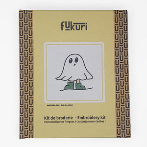 Kit broderie fukuri fantome halloween packaging embroidery kit fukuri ghost halloween