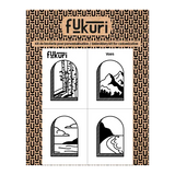 20039-Broderie-Fukuri-planche-a-broder-Vues-montagnes, forêt, mer, plage