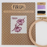 Fukuri-kit broderie-fleur cerisier-sakura-broderie moderne-broderie débutant-kit complet