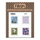 20051-Broderie-Fukuri-planche-a-broder-Timbres-montagne-fleur-coeurs-leopard