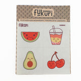 Broderie-Fukuri-planche-a-broder-Nippon-4-avocat-pasteque-cerise-bubble-tea-broderie débutant broderie kawaii, broderie moderne