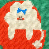 Zoom sur le canevas Bichon de la collab Fukuri x Lulu La Nantaise