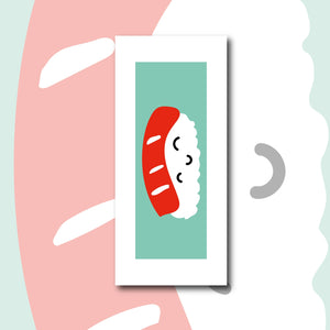 Illustration du kit canevas marque-page sushi Fukuri