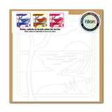 carte à peindre, broder ou colorier vendue avec une enveloppe Craft. utilise ta créativité pour personnaliser ta carte. Au dos tu peux écrire un mot, un message.