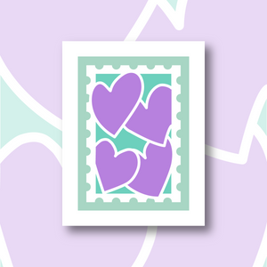 Needlepoint Kit - Stamp hearts