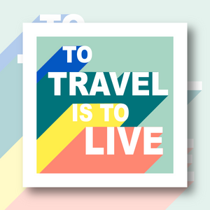 “To travel is to live” Needlepoint Kit