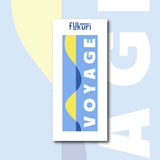 Ce kit canvas marque-page fukuri très moderne est accessible aux débutants. Son motif coloré invite à l'évasion et la déconnexion.