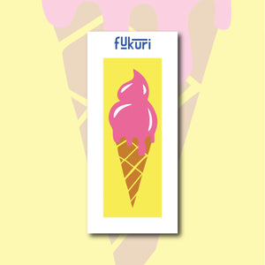 Illustration canevas marque page glace fukuri adapté aux débutants et enfants