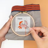 Réalisation du kit broderie Crabe fukuri