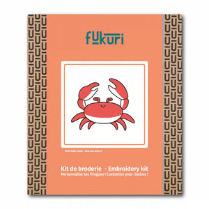 packaging du kit broderie complet crabe de fukuri