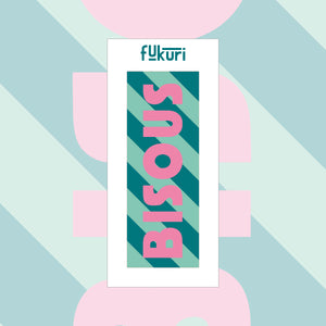 Illustration du kit canevas marque-page Bisous de Fukuri
