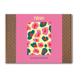 Packaging du kit canevas complet léopard multicolore de Fukuri