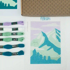 Contenu du Kit canevas Montagnes complet