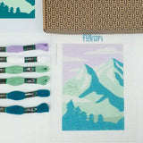 Contenu du Kit canevas Montagnes complet