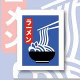 Illustration du kit canevas Ramen et son Kanji japonais