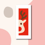 Illustration du kit canevas Marque-page Renne de Noël 