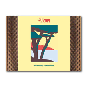 Packaging du kit canevas sous les pins complet de Fukuri