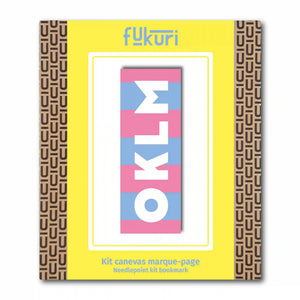 packaging kit canevas marque-page OKLM rayé de Fukuri