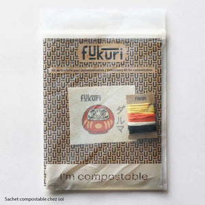 Contenu du kit broderie Daruma sans cercle