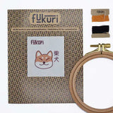 Contenu du kit broderie complet au motif de chien japonais shiba Inu