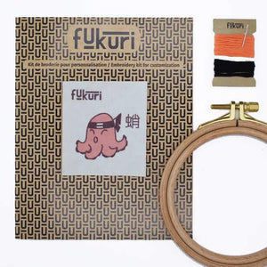Contenu du kit complet de broderie poulpe