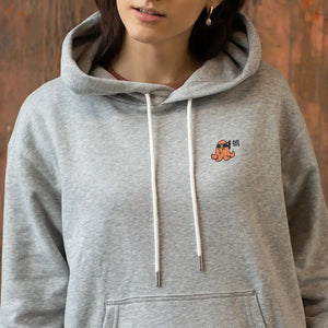 Simulation du kit de broderie poulpe fukuri sur un sweat shirt
