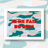 Illustration Fukuri du kit canevas Je me fais du bien