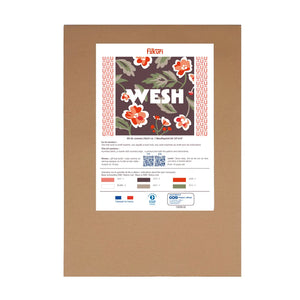 Kit de canevas Wesh sans fil dans une enveloppe japonaise