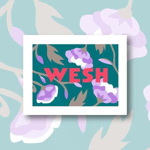 Illustration du motif de canevas moderne Wesh small