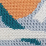 Zoom sur le kit canevas montagnes réalisé avec différents points de canevas