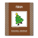 packaging du kit de broderie complet sapin de noël