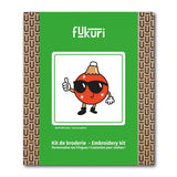 Packaging du kit de broderie complet Fukuri Boule de Noël
