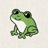 ce kit broderie DIY Fukuri permet de broder un motif très moderne de petit grenouille aux yeux kawaii. Le kit est accessible aux débutants et adolescents à partir de 12 ans seul.