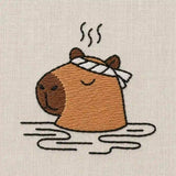 Simulation de réalisation du kit de broderie Capybara
