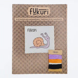 Contenu du kit broderie sans cercle Escargot