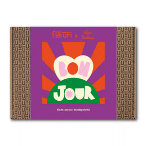 Packaging du kit canevas Bonjour fukuri x Lulu la nantaise
