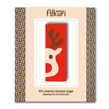 Packaging du kit de canevas marque page au motif de Renne de Noël