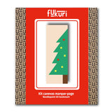 Emballage du kit de canevas marque-page au motif de sapin de Noël